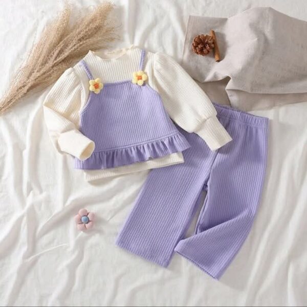 Lavender Ruffle Layered-Look Set